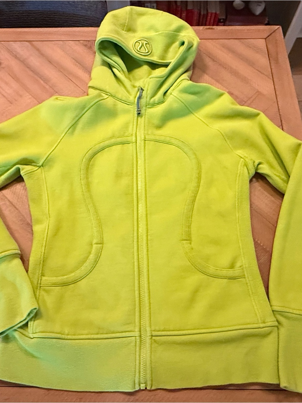 lululemon athletica Neon Green Scuba Jacket